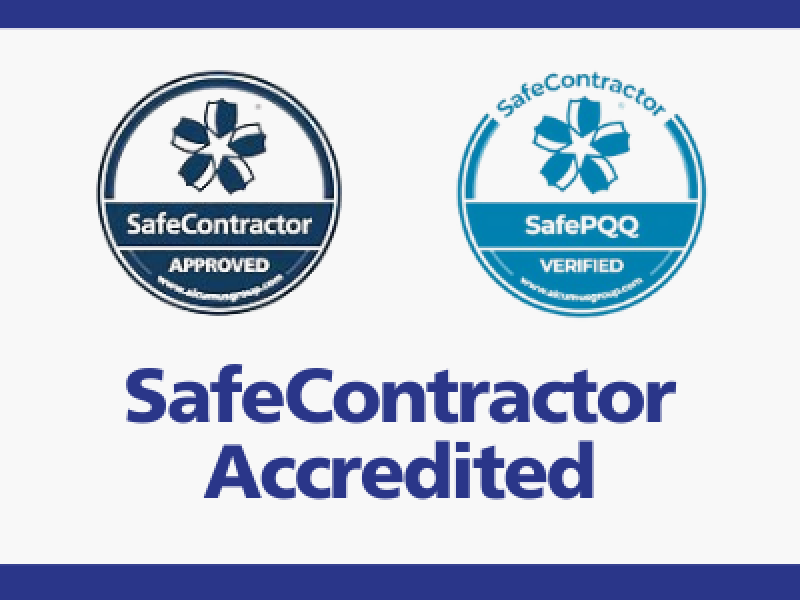 SafeContractor and SafePQQ Accredited Banner