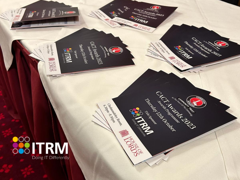 CACT's brochure with ITRM logo as sponsor