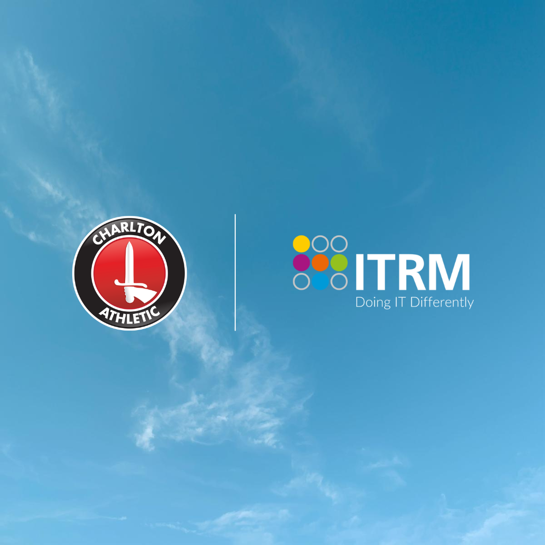 Charlton Athletic and ITRM logos shown together to represent the extended Official IT Partner partnership.