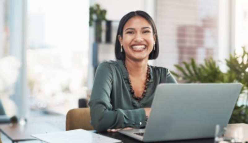 Women sat at desk working